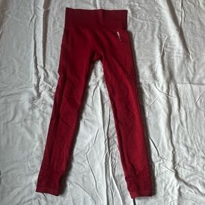Gymshark Red Leggings Soft and Stylish